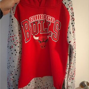 NBA Bulls Red Hoodie
